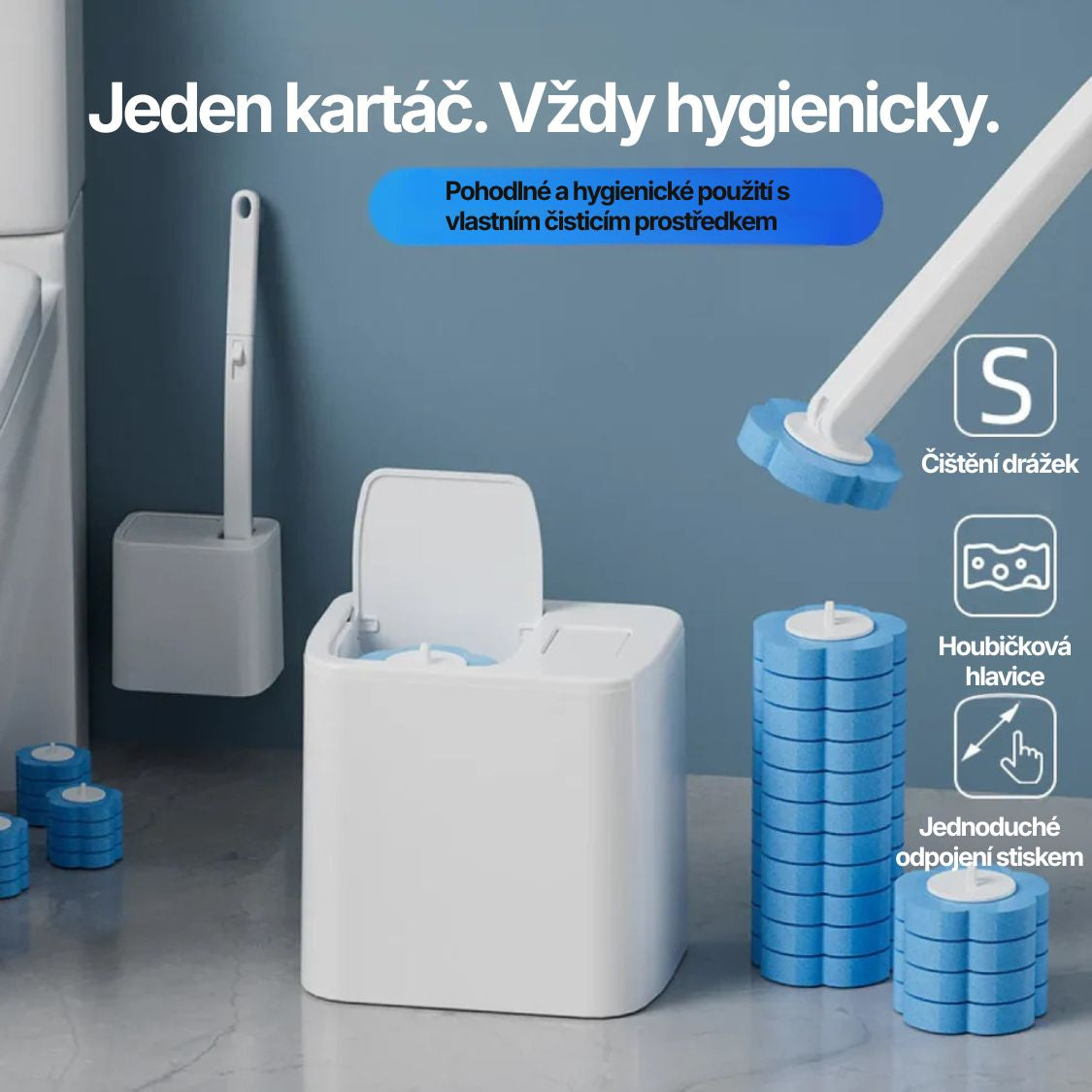 Hygina toaletní kartáč