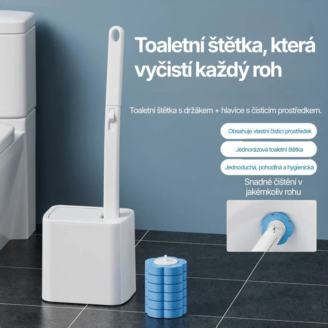 Hygina toaletní kartáč